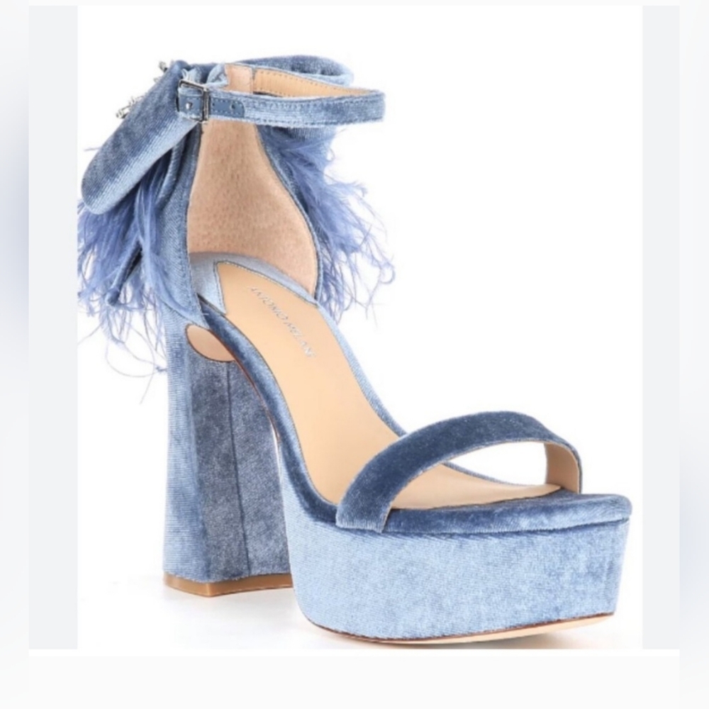 Antonio Melani Janie Velvet Platform Dress Sandals